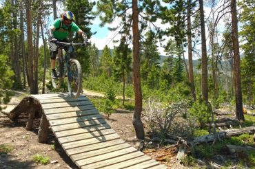 Mountain Biking Trestle Bike Park, Colorado