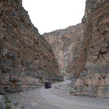 Exploring Titus Canyon in a 2WD Sprinter Van